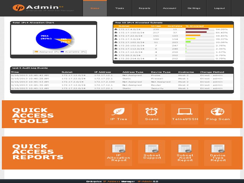 IP Admin Centralize IP Address Manager 5.2 IP Admin Centralize IP Address Manager 5.2